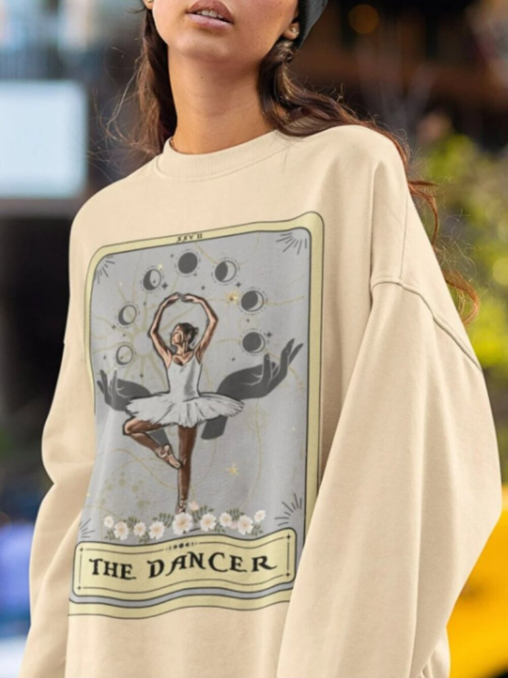 The Dancer Tarot Card Sweatshirt - Ballerina Gift